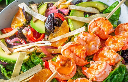 Grilled Shrimp Salad